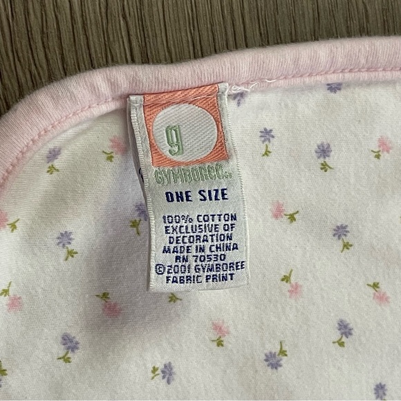 Vintage Gymboree 2001 Pretty in Pink Floral Baby Blanket - Picture 5 of 10